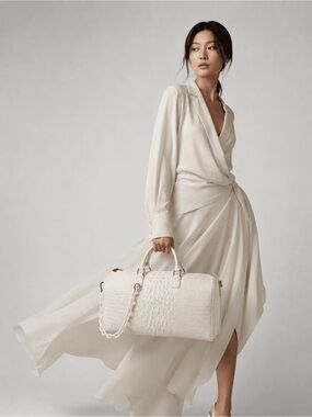 PRIVATA AVORIO CROCO HOLDALL